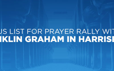 Buses Available for Sept. 15th Prayer Rally with Franklin Graham