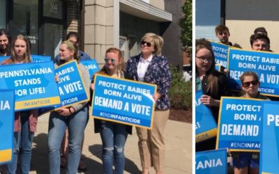 Rally Held Outside Rep. Lamb’s Office to Support the Born Alive Act, End Infanticide