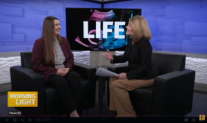 Lexi Sneller on Morning Light advocating for Life.