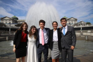 City on the Hill alumni in front of the PA Capitol
