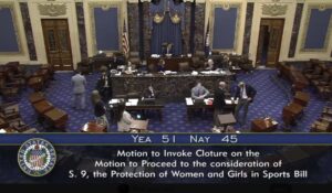 The United States Senate’s failure to pass SB9, the legislation designed to protect girls’ sports