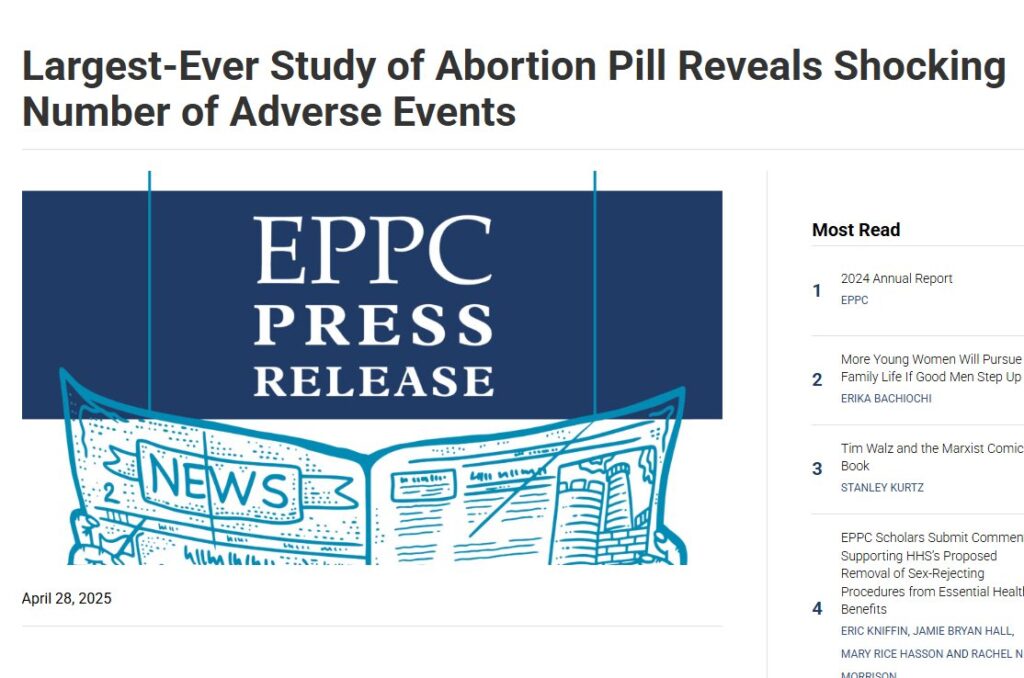 New Study Exposes Hidden Dangers of Abortion Pill, Contradicting Planned Parenthood Safety Claims