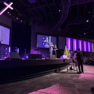 Taken from my seat in the front row of Visalia First Assembly where Jonathan Keller heard Charlie speak on September 2, just a week before he was killed