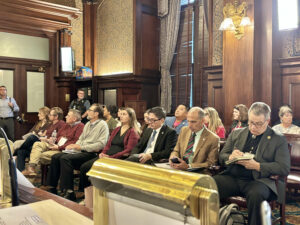Members of the Pennsylvania Family Council and our Church Ambassador Network were present at the hearing, seated in the front row as witnesses to the proceedings. Every representative who spoke up for life took time afterward to thank our team for being there.
