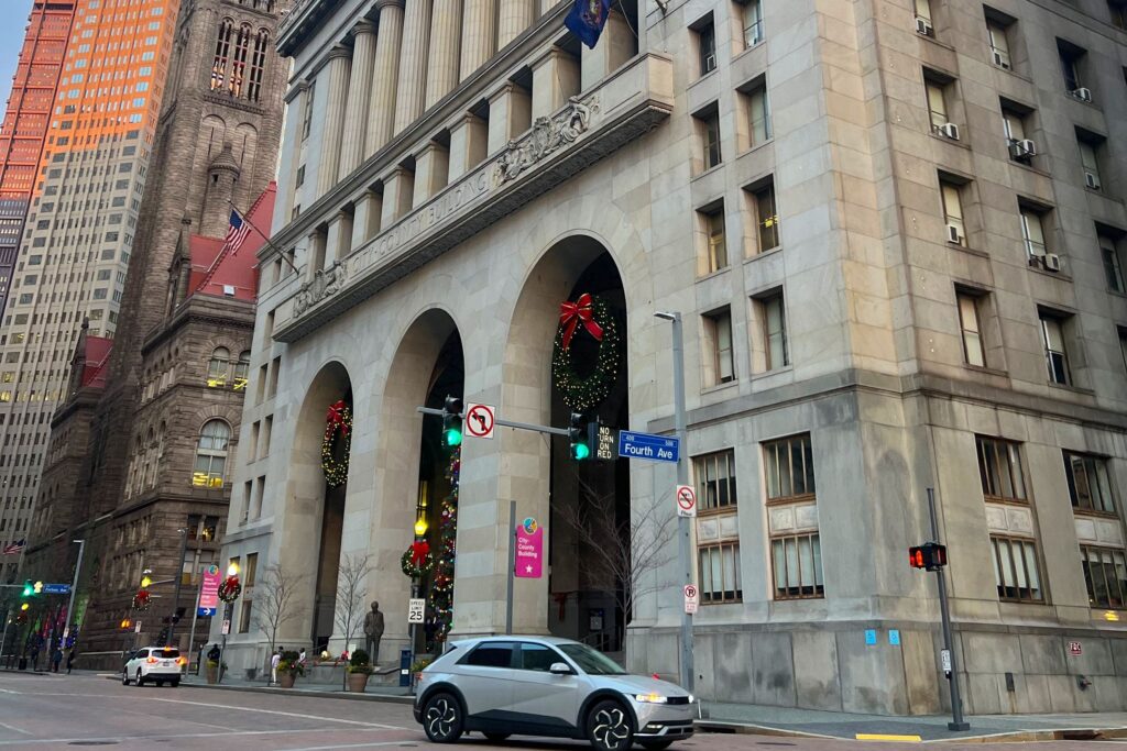 Oral arguments were heard on Wednesday in Allegheny Reproductive Health Center v. Pennsylvania Department of Human Services. Pittsburgh City County Building