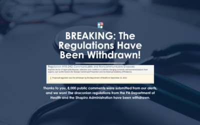 Pennsylvania Department of Health Withdraws Sweeping Proposed Regulations
